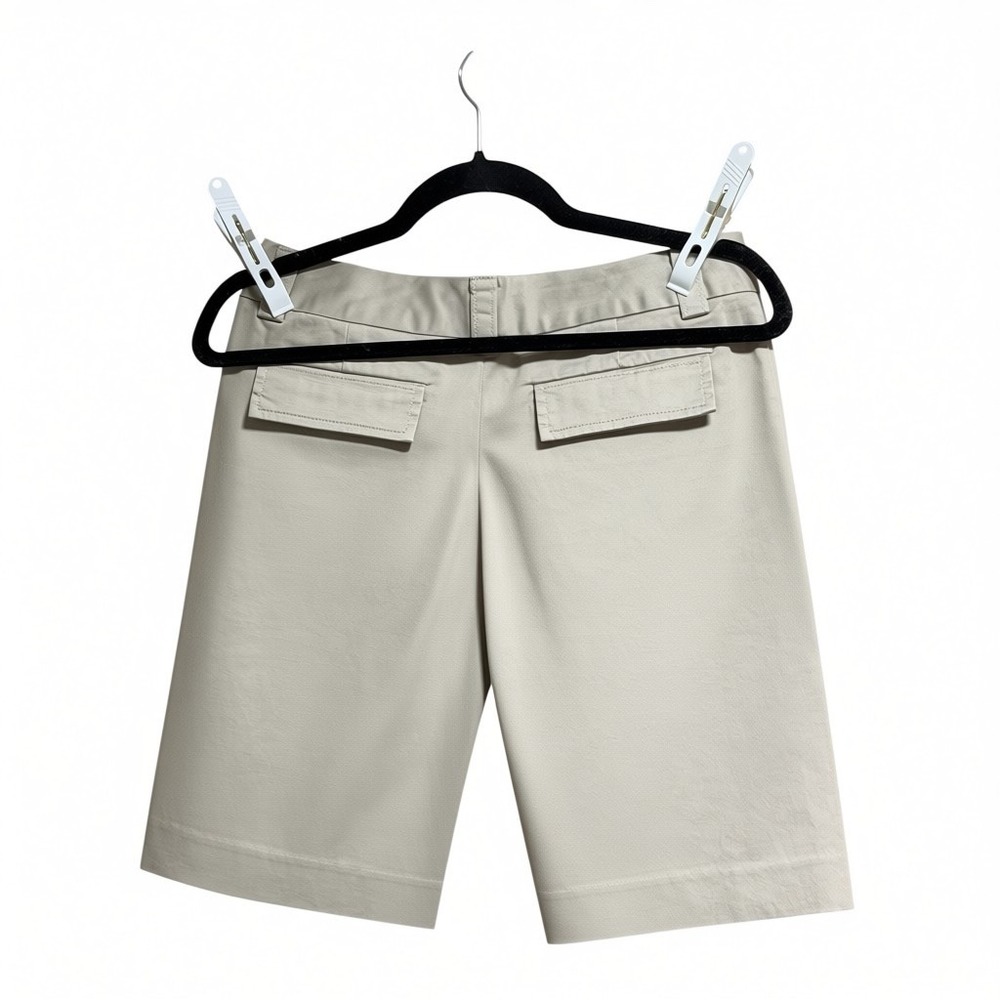 Banana Republic Womens Khaki Tan Bermuda Shorts Stretch Cotton Size 2 NWT - Picture 2 of 8
